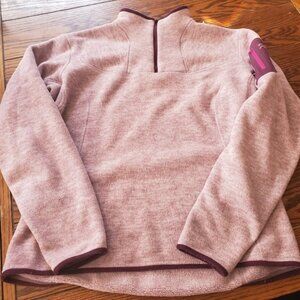 Arc'Teryx  pink polartec pullover size large